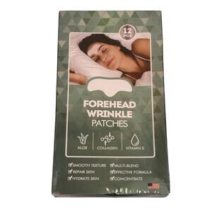 Aobeo Forehead Wrinkle Patches 12 Pcs Aloe Collagen Vitamin E Hydrate‎ EXP 01/28